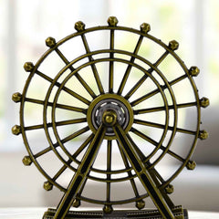 Metal Desktop Wheel Tower – Durable & Elegant Table Ornament