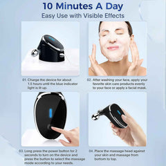 Microcurrent Face Massager – Skin Tightening & Wrinkle Care | Velvet Wellness