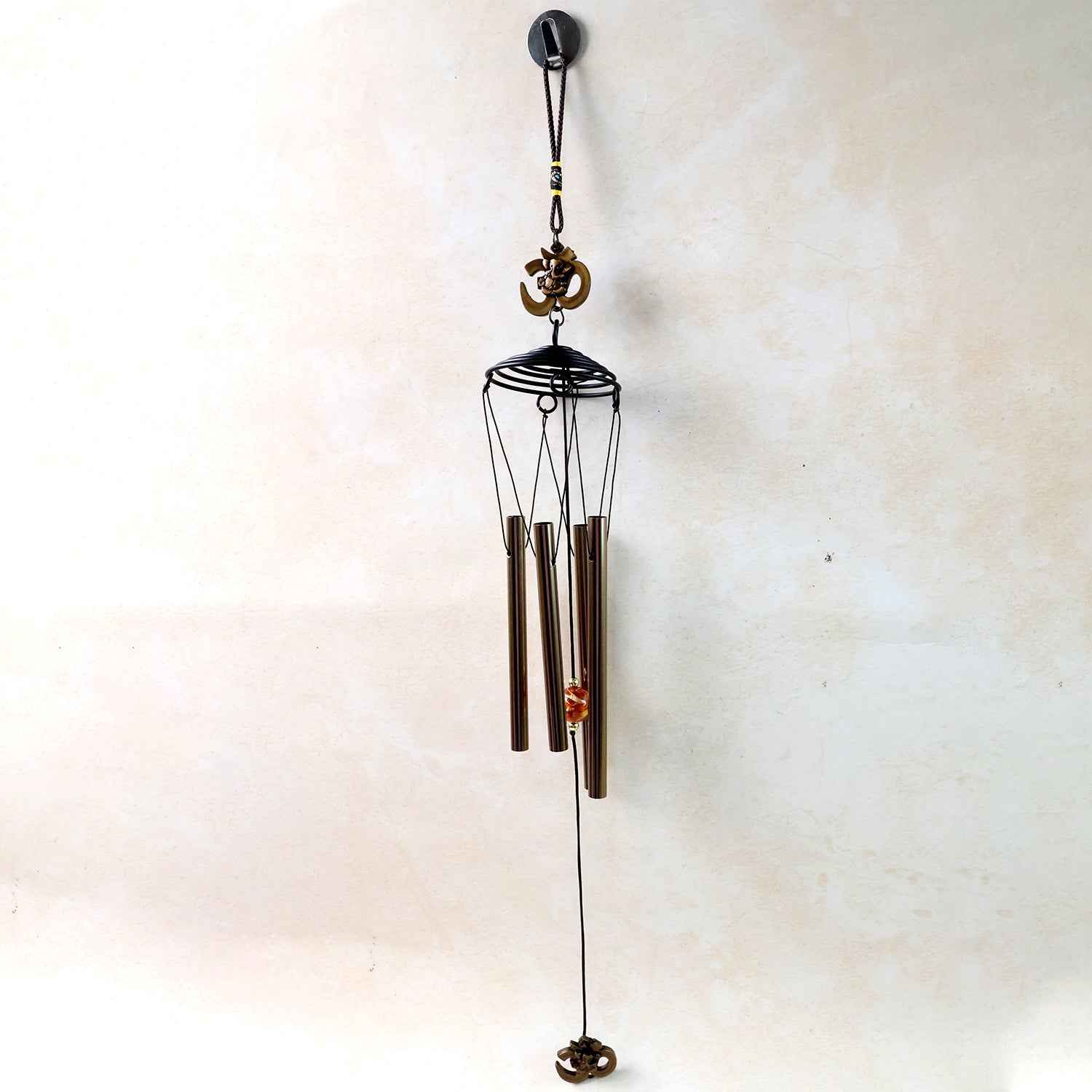 Metal Wind Chime with Om Symbol – Peaceful Spiritual Decor