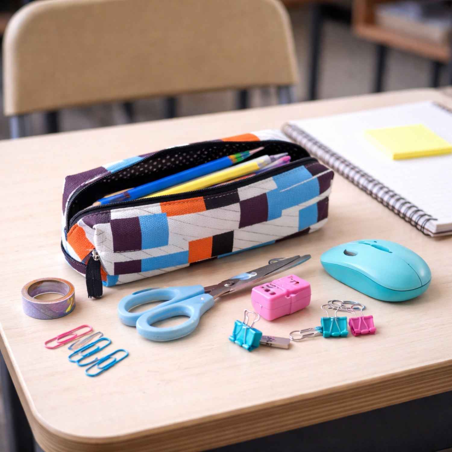 Zipper Pencil Pouch – Durable & Stylish Stationery Organizer