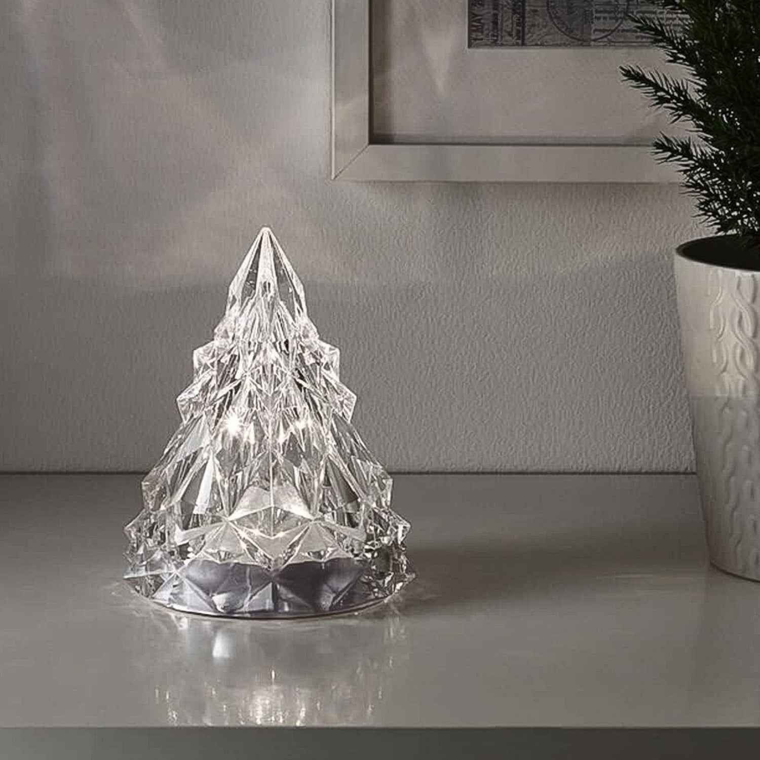 Diwali Tea Light Holder – Iceberg Pyramid LED for Festive Decor | Indo Glow