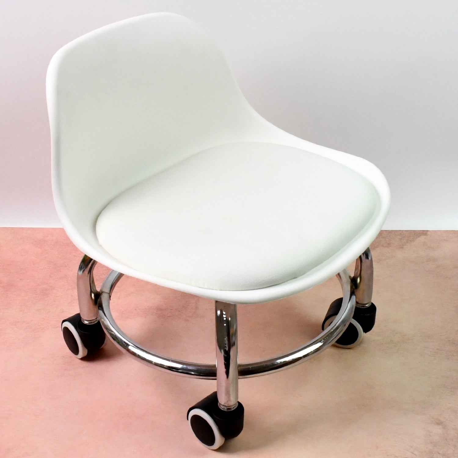 Rolling Stool with Wheels – Low Height & Ergonomic | Indo Glow