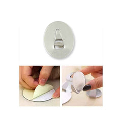 Stainless Steel Wall Hooks – 36 Pc Self-Adhesive | Indo Glow