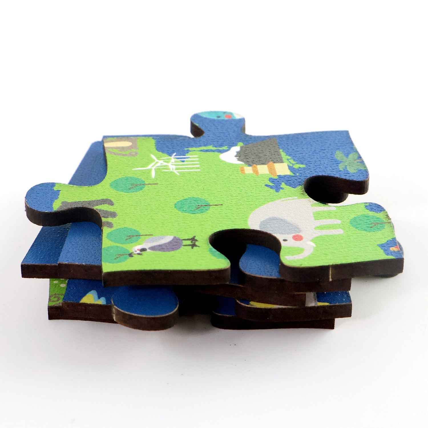 Wooden World Map Puzzle – Educational Geography Toy for Kids