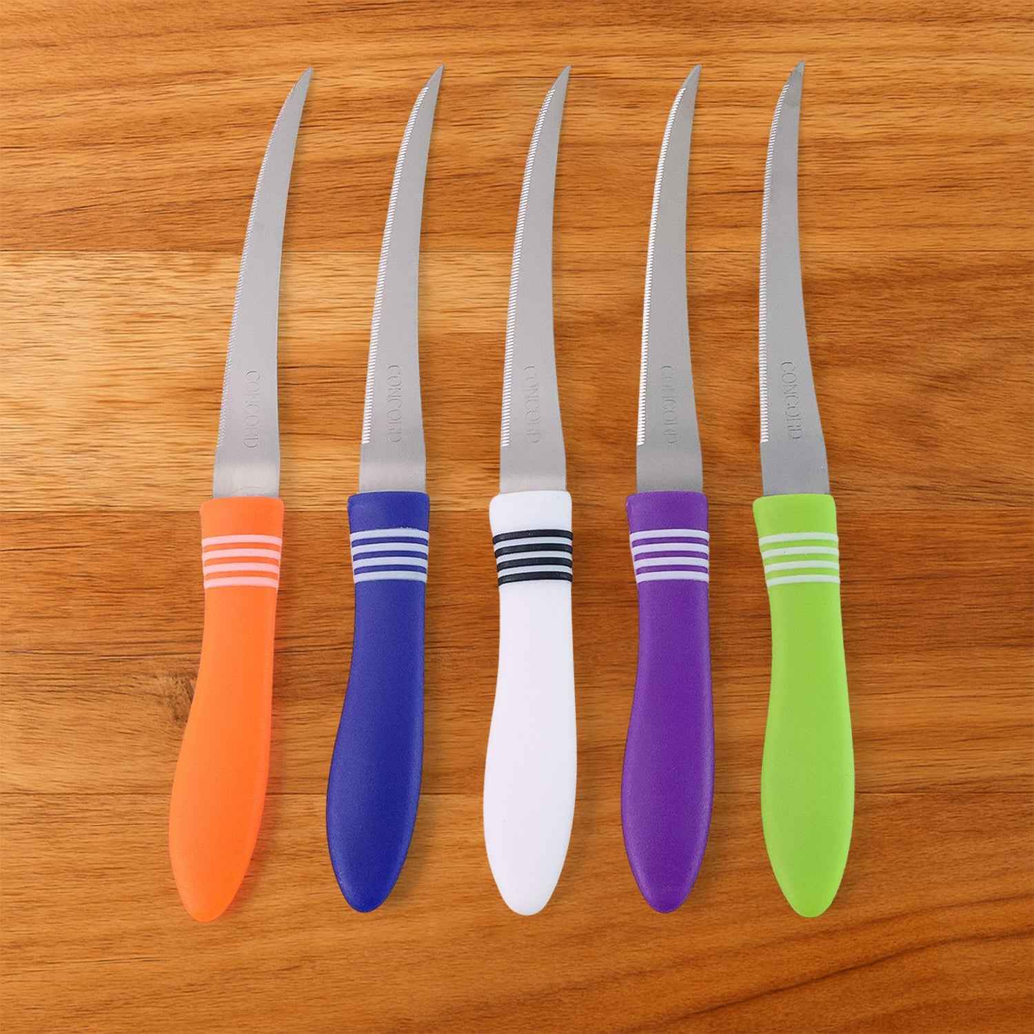 Stainless Steel Serrated Knife Set – 12-Piece Multipurpose Kitchen Cutlery