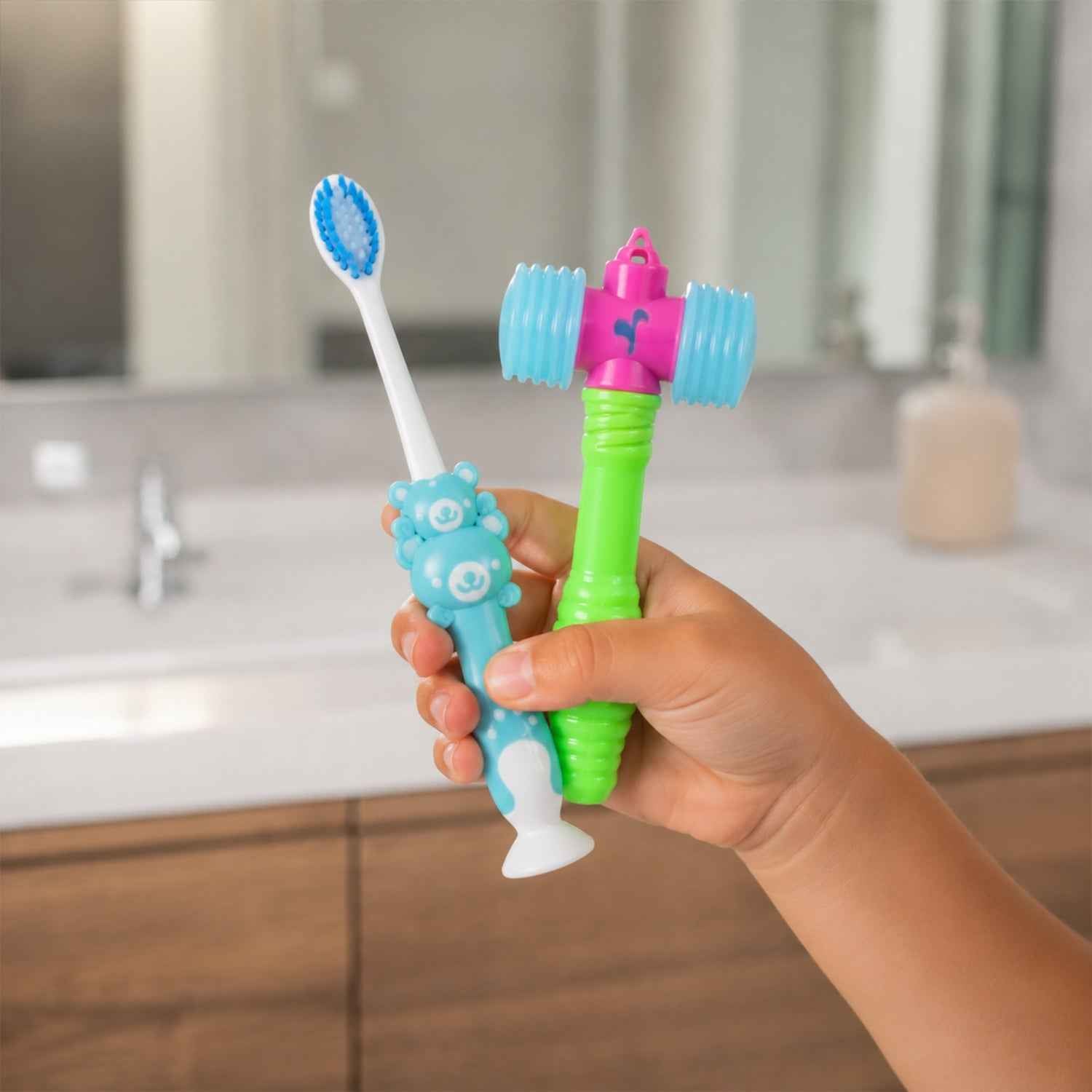 Kids' Toothbrush & Hammer Toy Set – Turning Oral Care into Fun