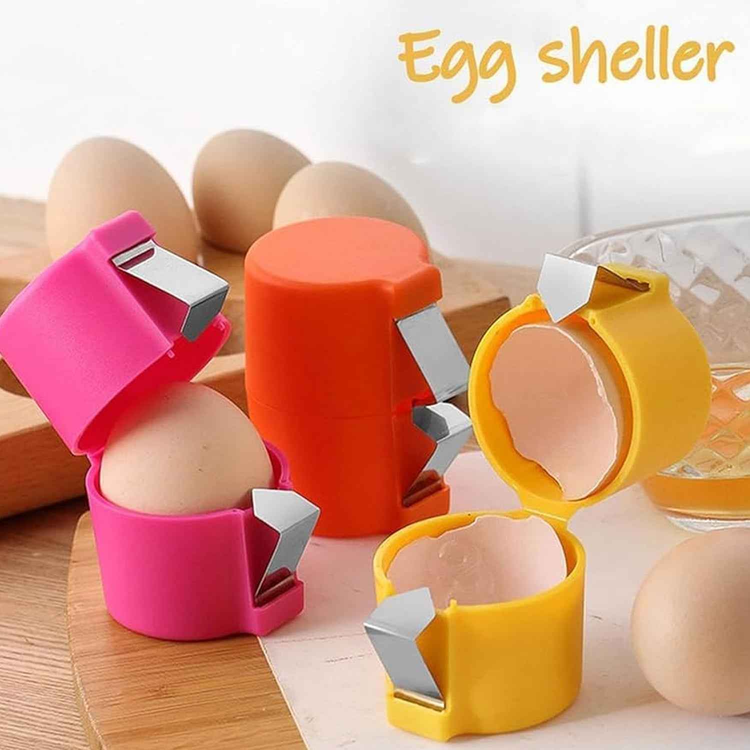 Egg Shell Opener – Handheld Egg Cracker Tool for Raw Eggs | Quickslice