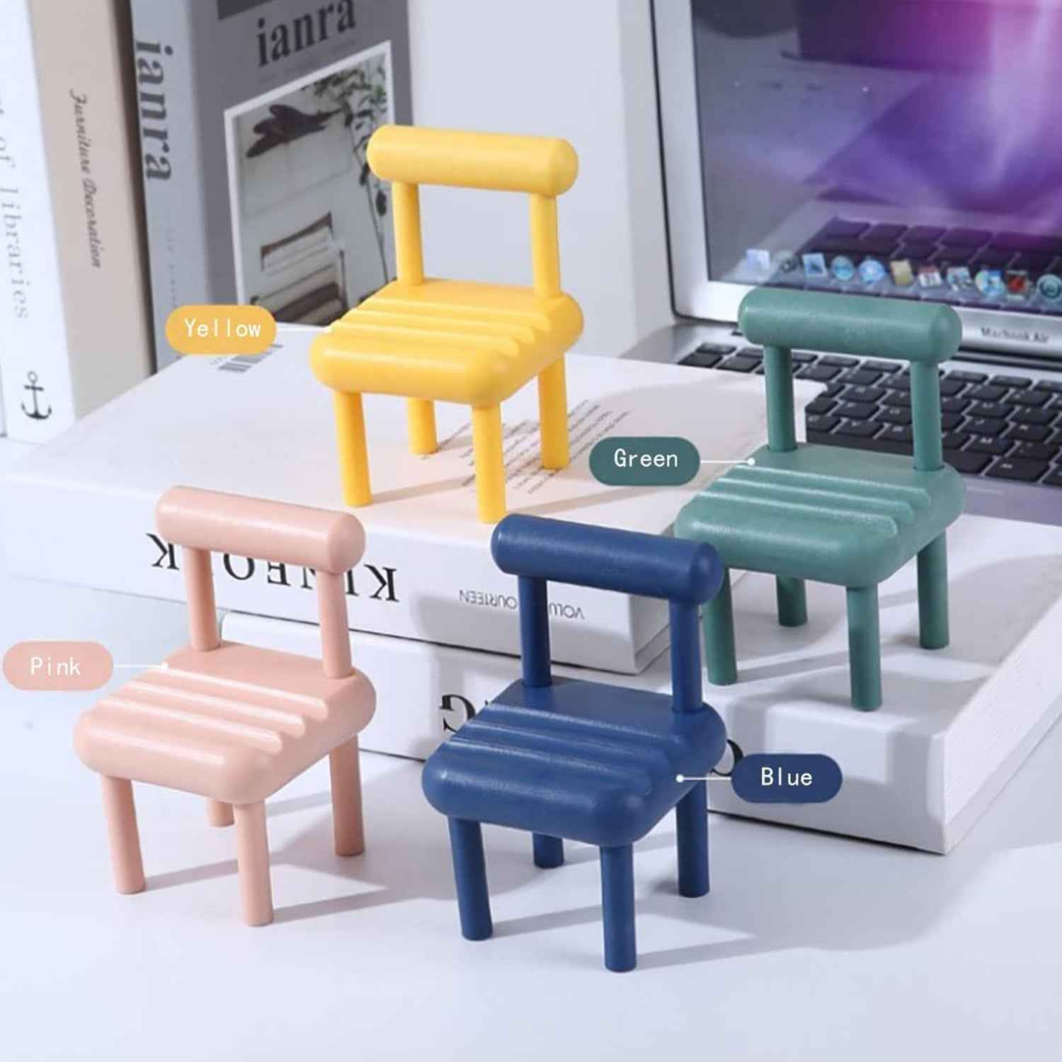 Mini Chair Phone Stand – Cute Wooden Desk Holder | Gambit