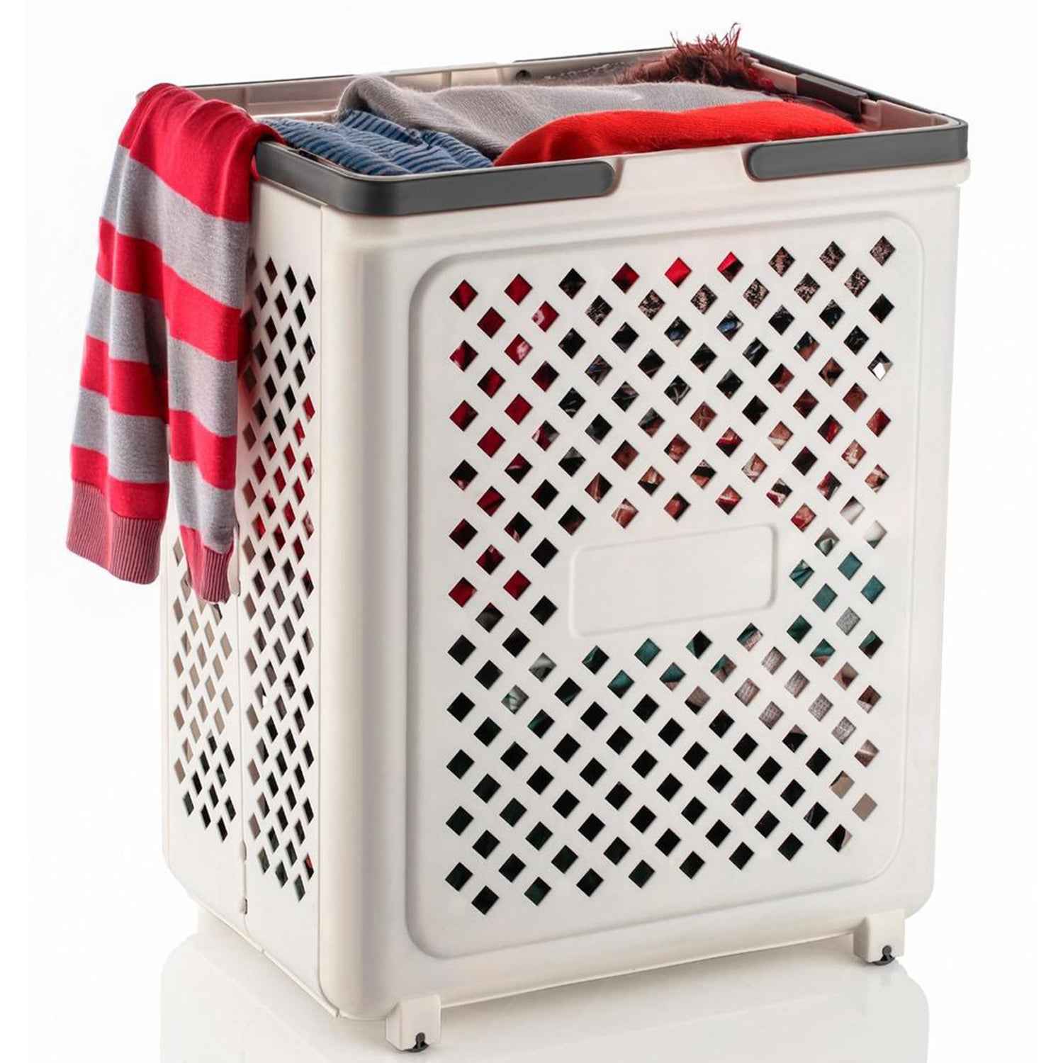 Foldable Laundry Basket with Wheels – Portable & Ventilated