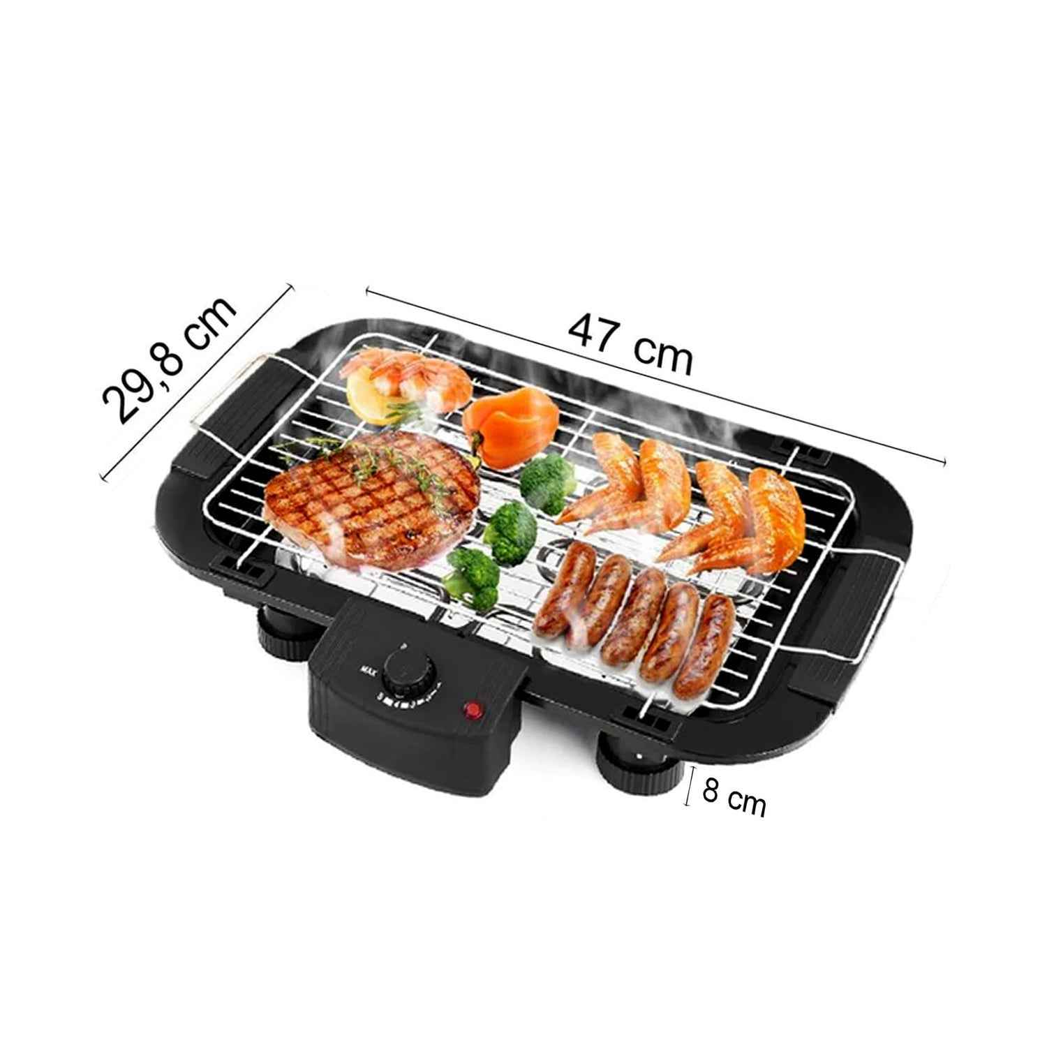 Smokeless Electric Grill – 2000W Indoor Barbecue | Siplix