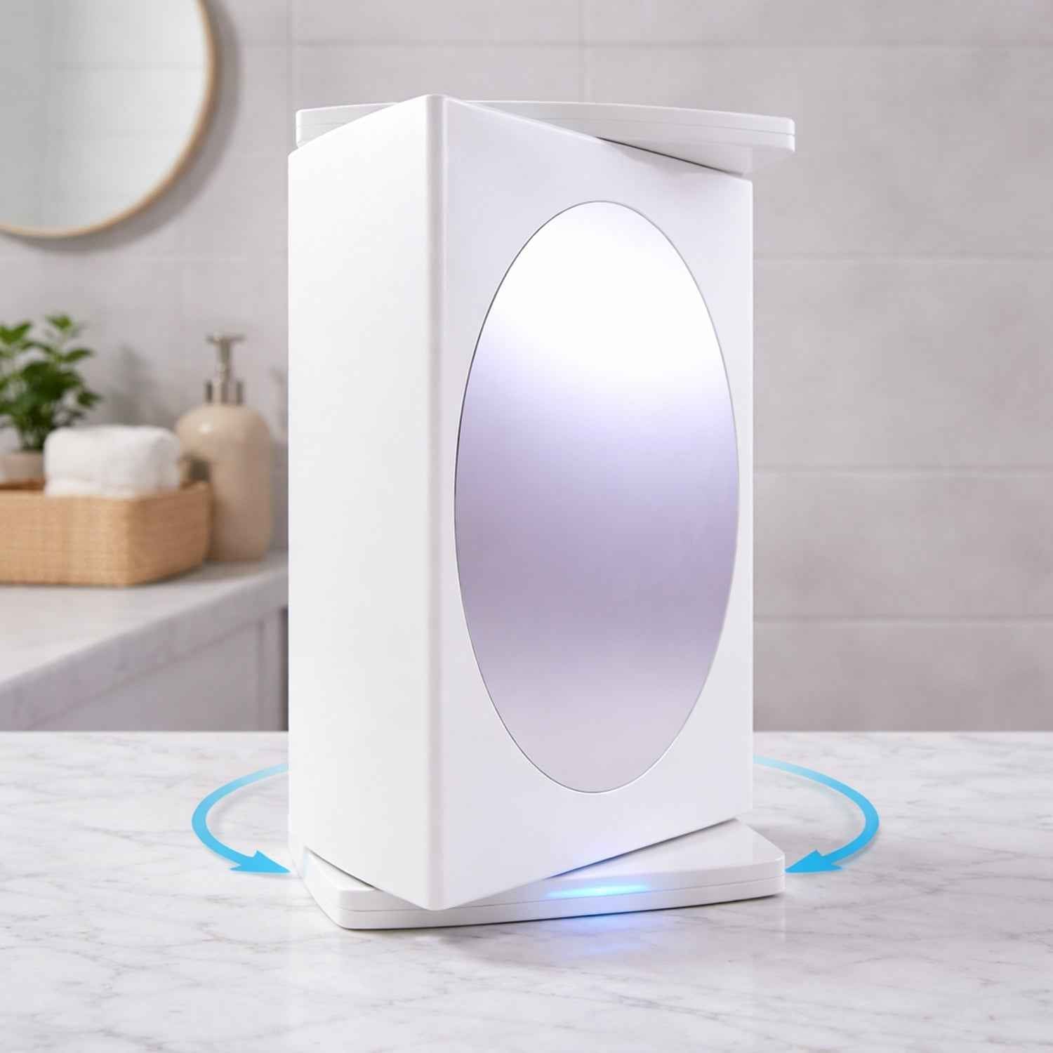 Rotating Bathroom Mirror Cabinet – Space Saving Wall Storage