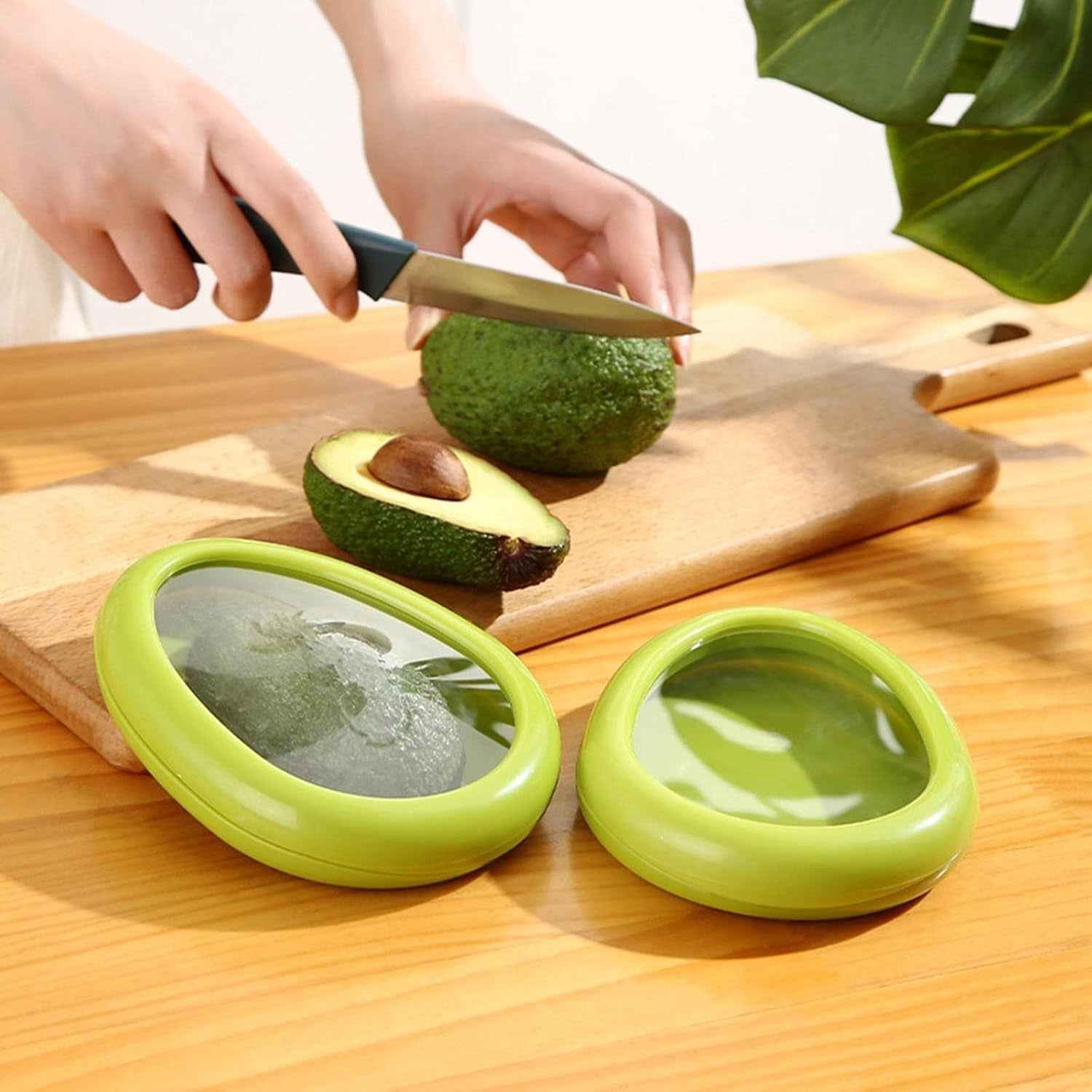 Green Oval Vegetable Container Ð Keeps Produce Fresh & Organized