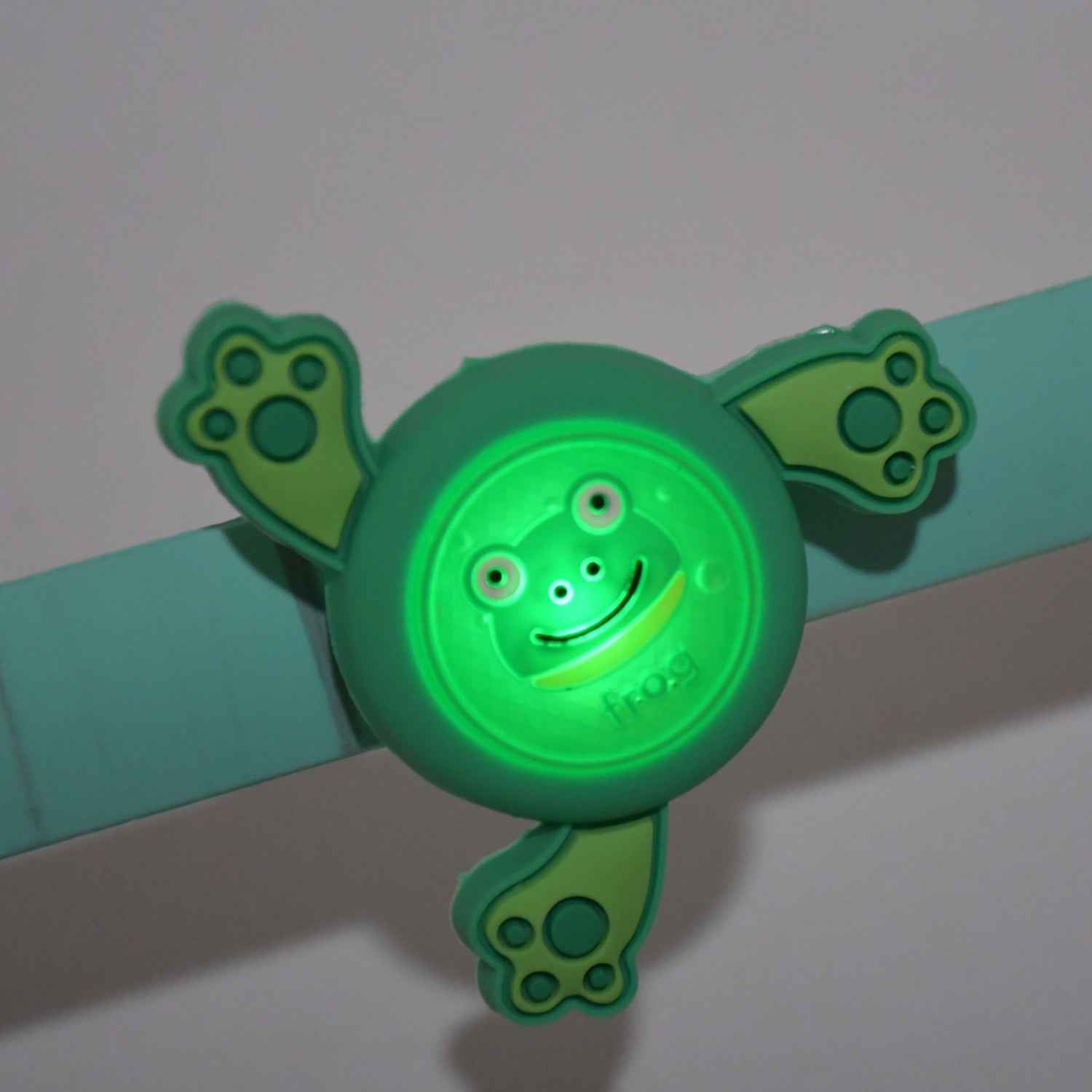 Variety of Kids LED Slap Bracelets in different colors and animal designs, ready for gifting.