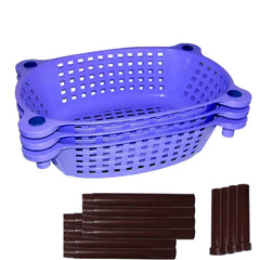Plastic Storage Rack – 3-Tier Multipurpose Organizer | Organivo