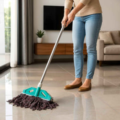 Cotton Yarn Floor Mop – Super Absorbent with Long Handle