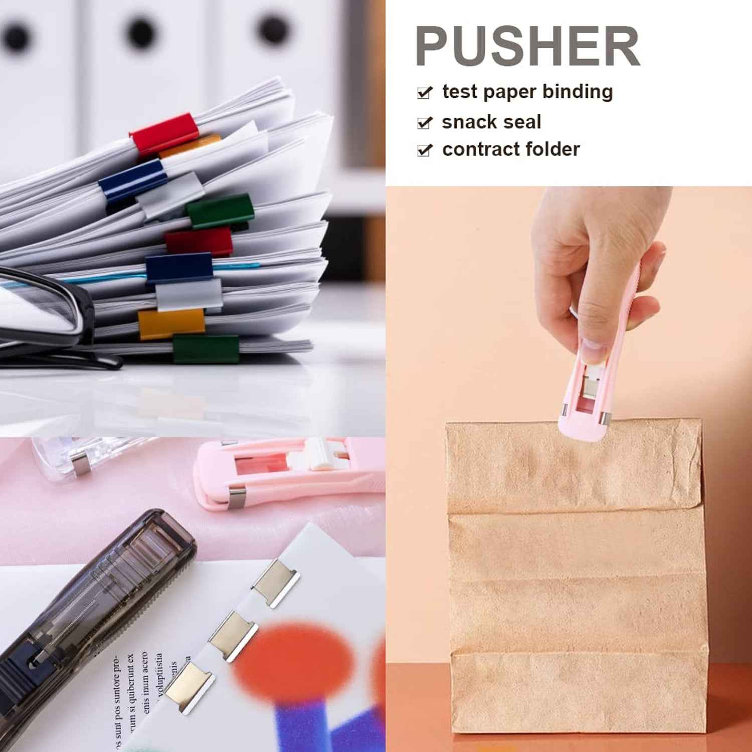 Paper Clamp Dispenser – Reusable Clips, No Holes | Papezo