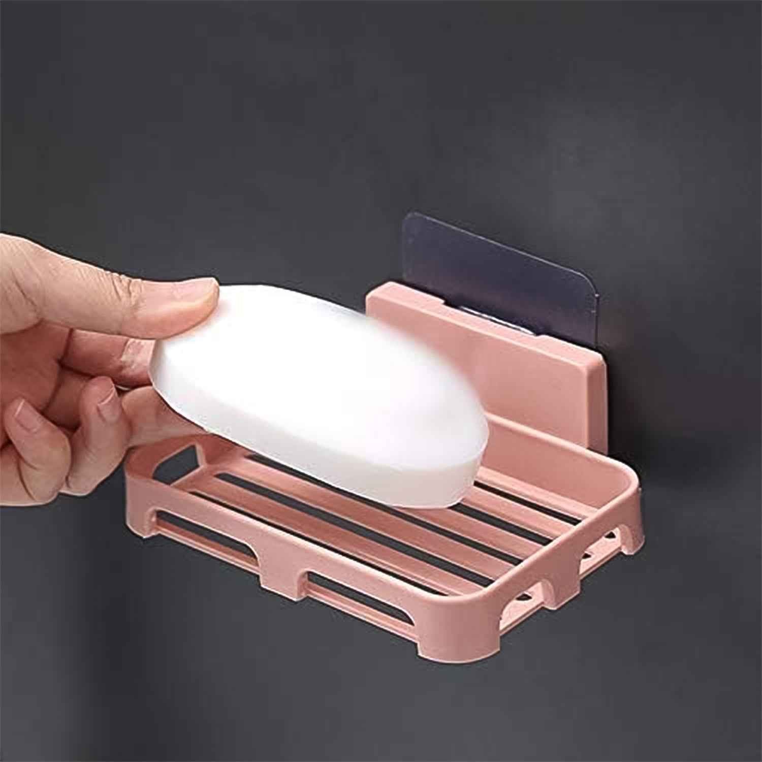 Self Adhesive Soap Dish Holder – Durable Wall Mounted Tray