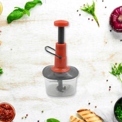 Manual Food Chopper – 650ml, 3 SS Blades, Anti-Slip | Quickslice