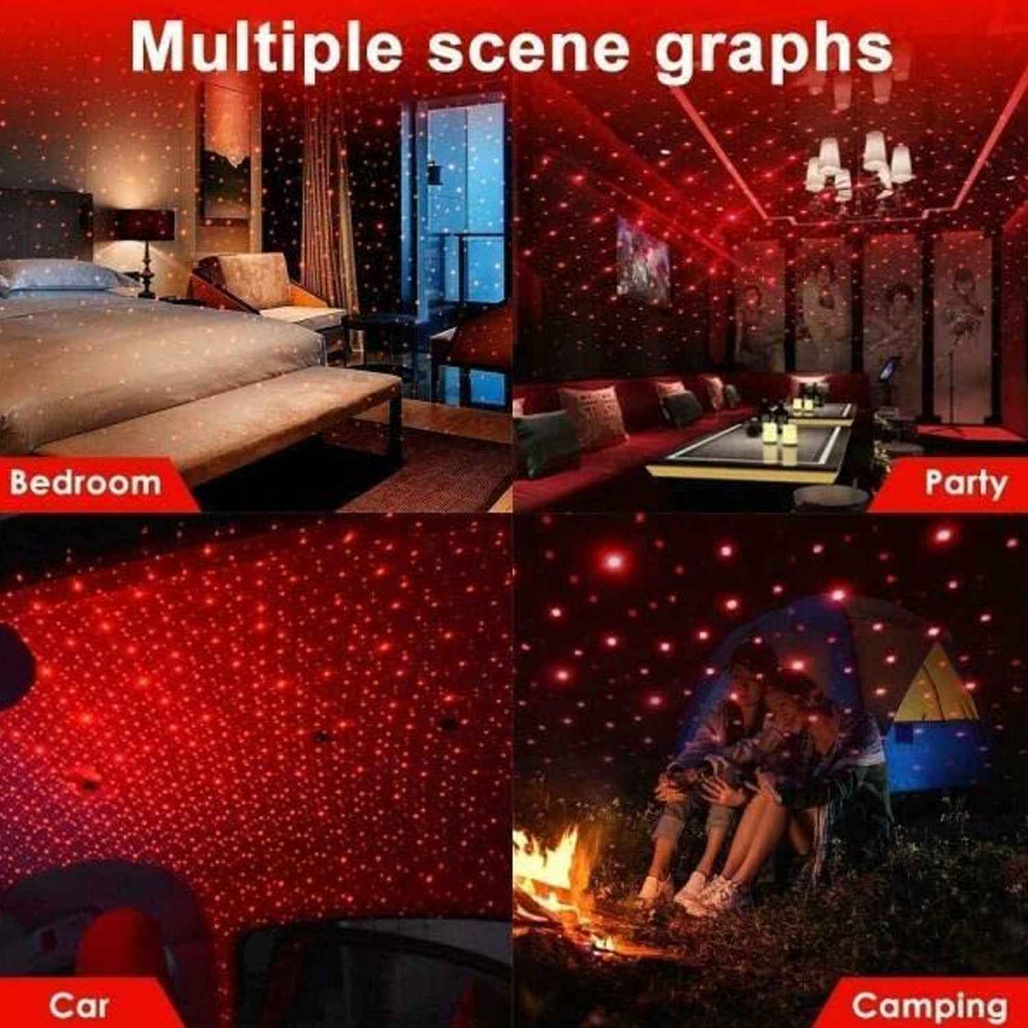 Galaxy Night Sky Projector – USB Ambiance Light | Indo Glow