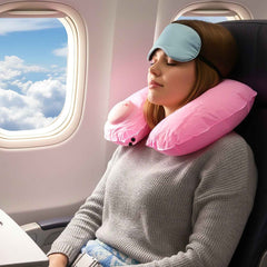 Inflatable Travel Neck Pillow – Ergonomic Adjustable Comfort