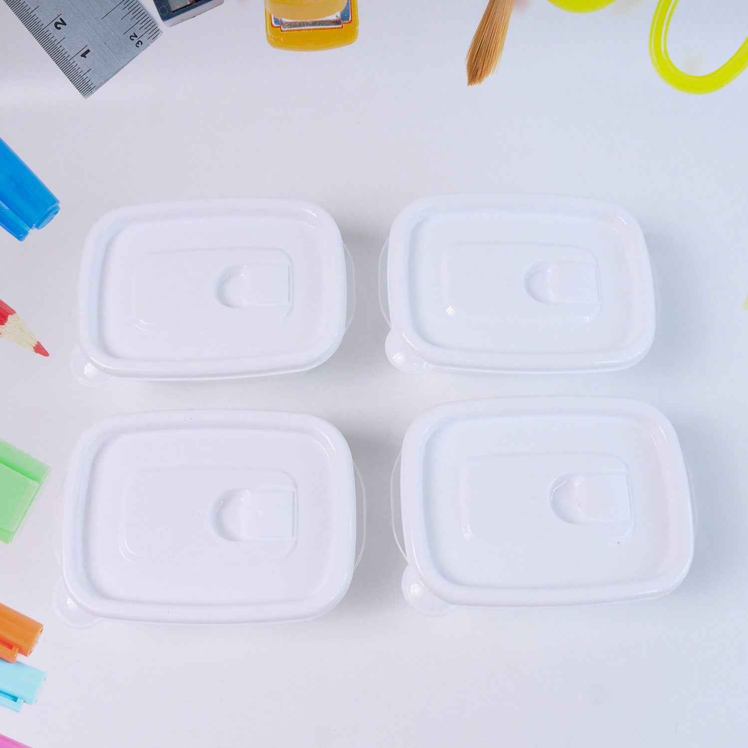 BPA-Free Food Storage Containers – Stackable 400ml Set of 4