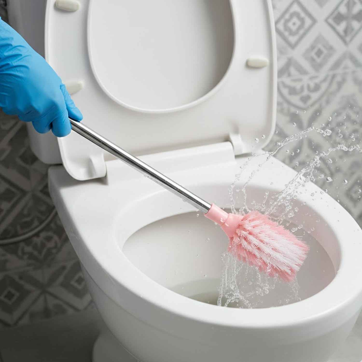 Toilet Cleaning Brush – Long Handle, Ergonomic & Splash-Resistant