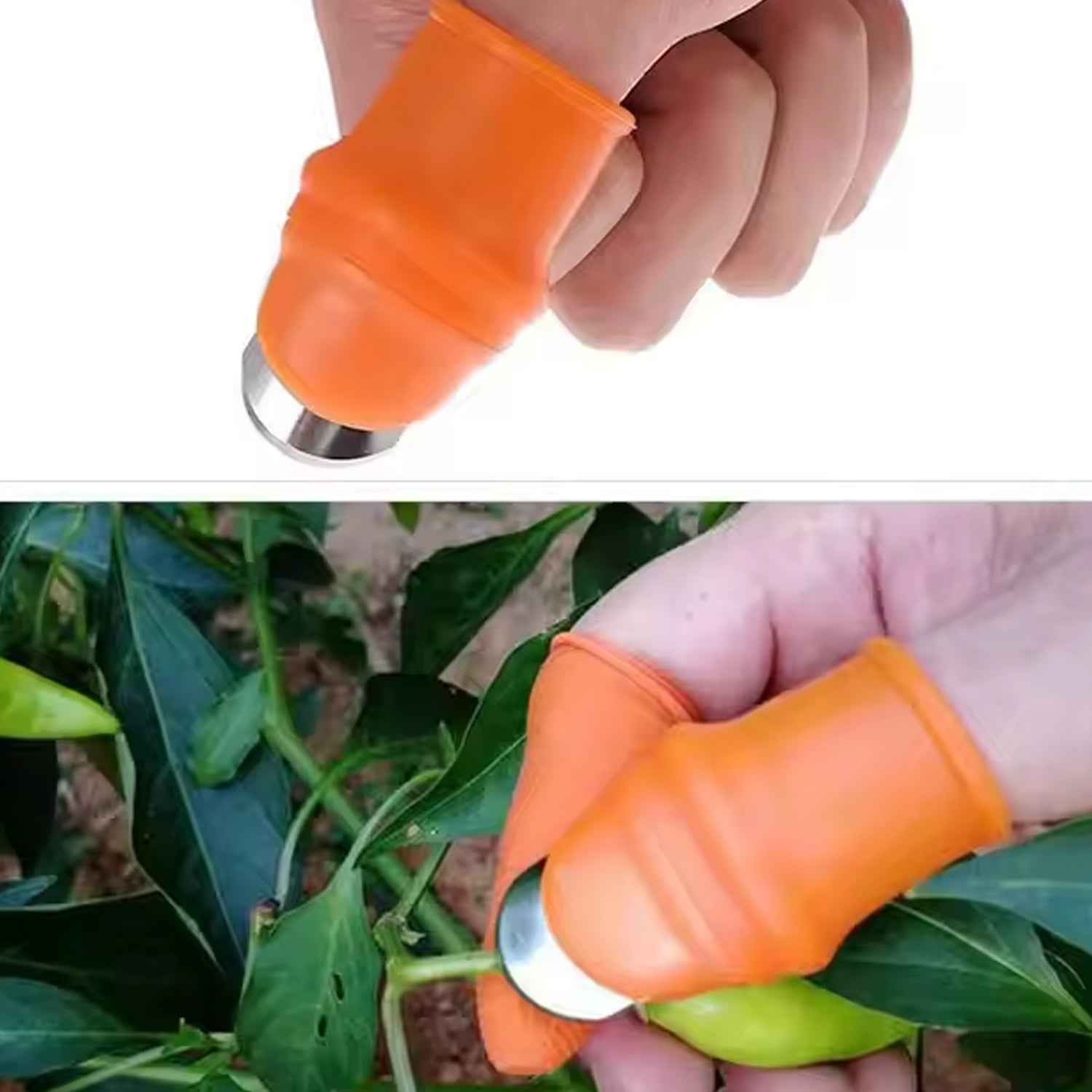Thumb Knife Cutter – Safe Silicone Finger Guard for Efficient Peeling