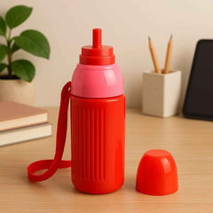 Insulated Water Bottle 500ml – Leakproof, BPA-Free with Straw |
