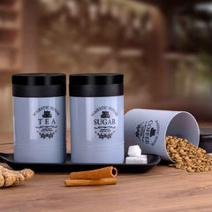 Airtight Food Containers – 3 Pc Tea Coffee Sugar Set | Tidy Table