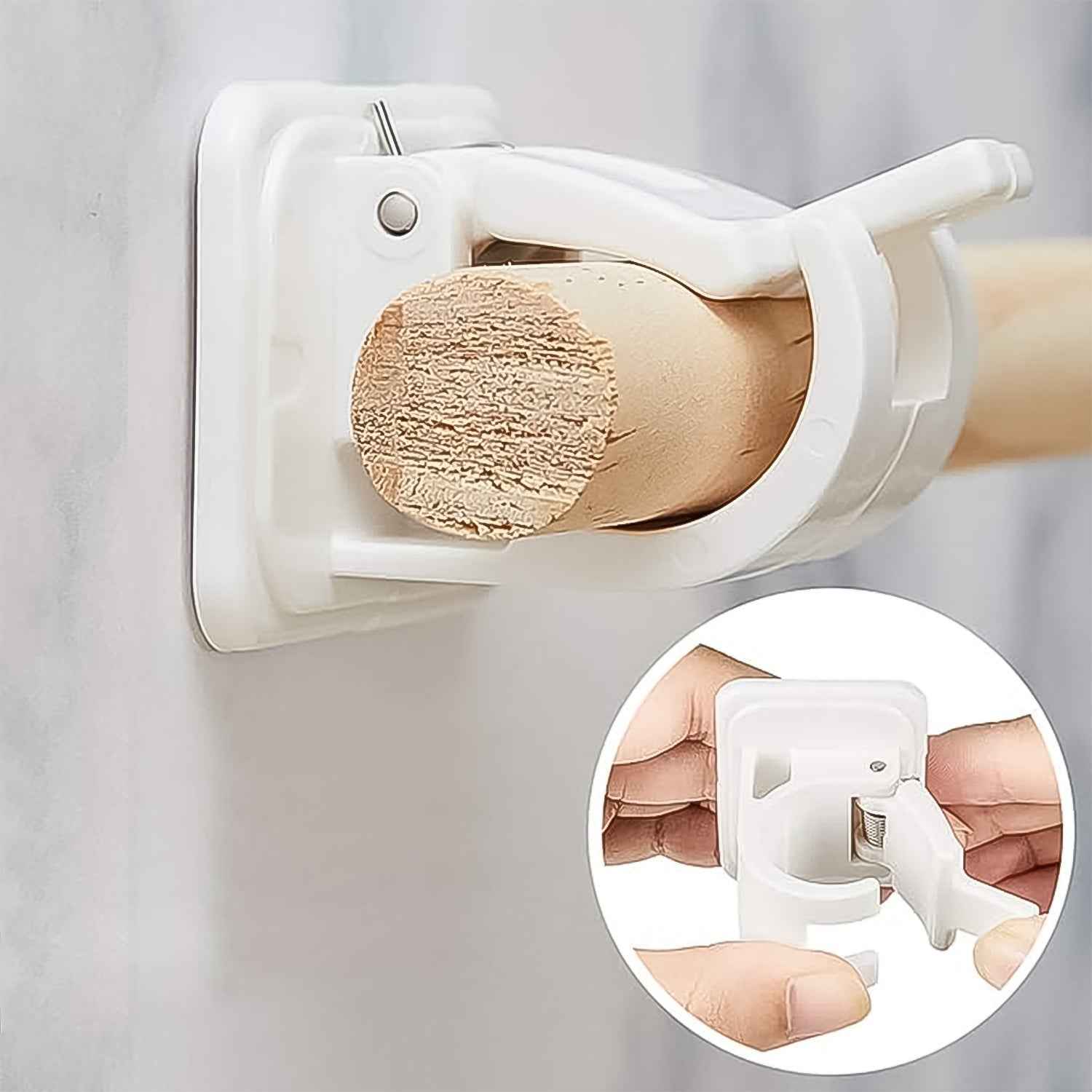 Self Adhesive Curtain Rod Hooks – Strong Load & No Drill Needed