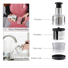 Vegetable Chopper – Stainless Steel & Easy Prep for Kitchen | CookAura