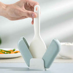 Automatic Rice Spoon Holder – Hygienic Dust Cover Storage