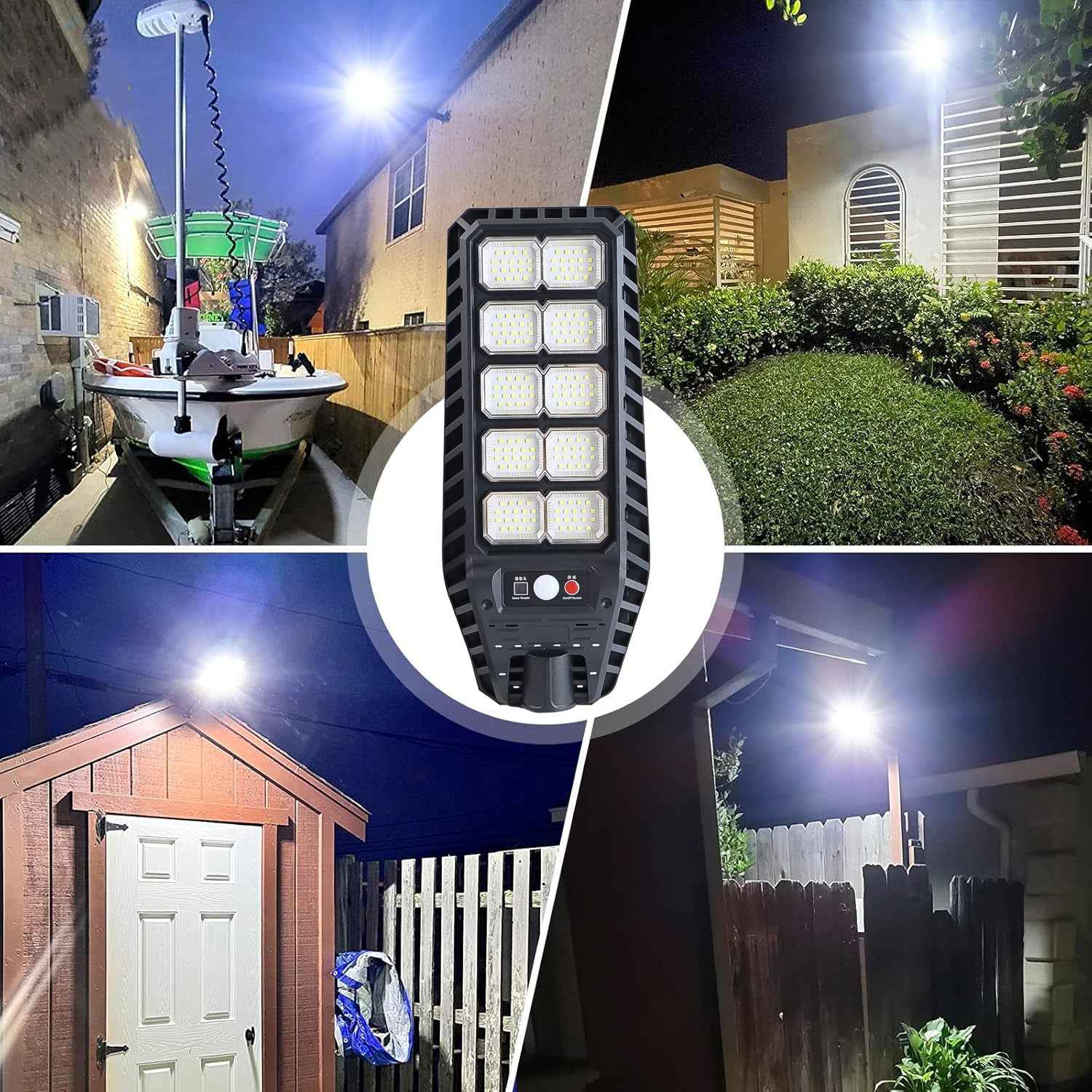 Solar LED Street Light – High-Powered Motion Sensor & Remote Control