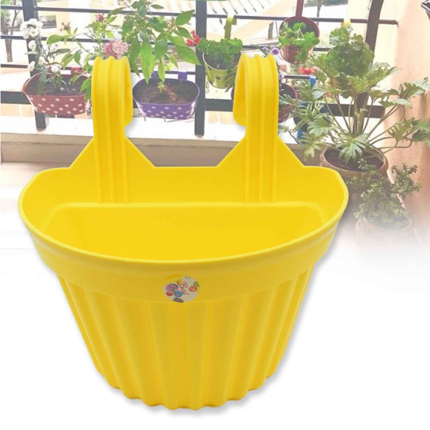 Hanging Plastic Planters - Multicolor UV-Stabilised | Indo Glow