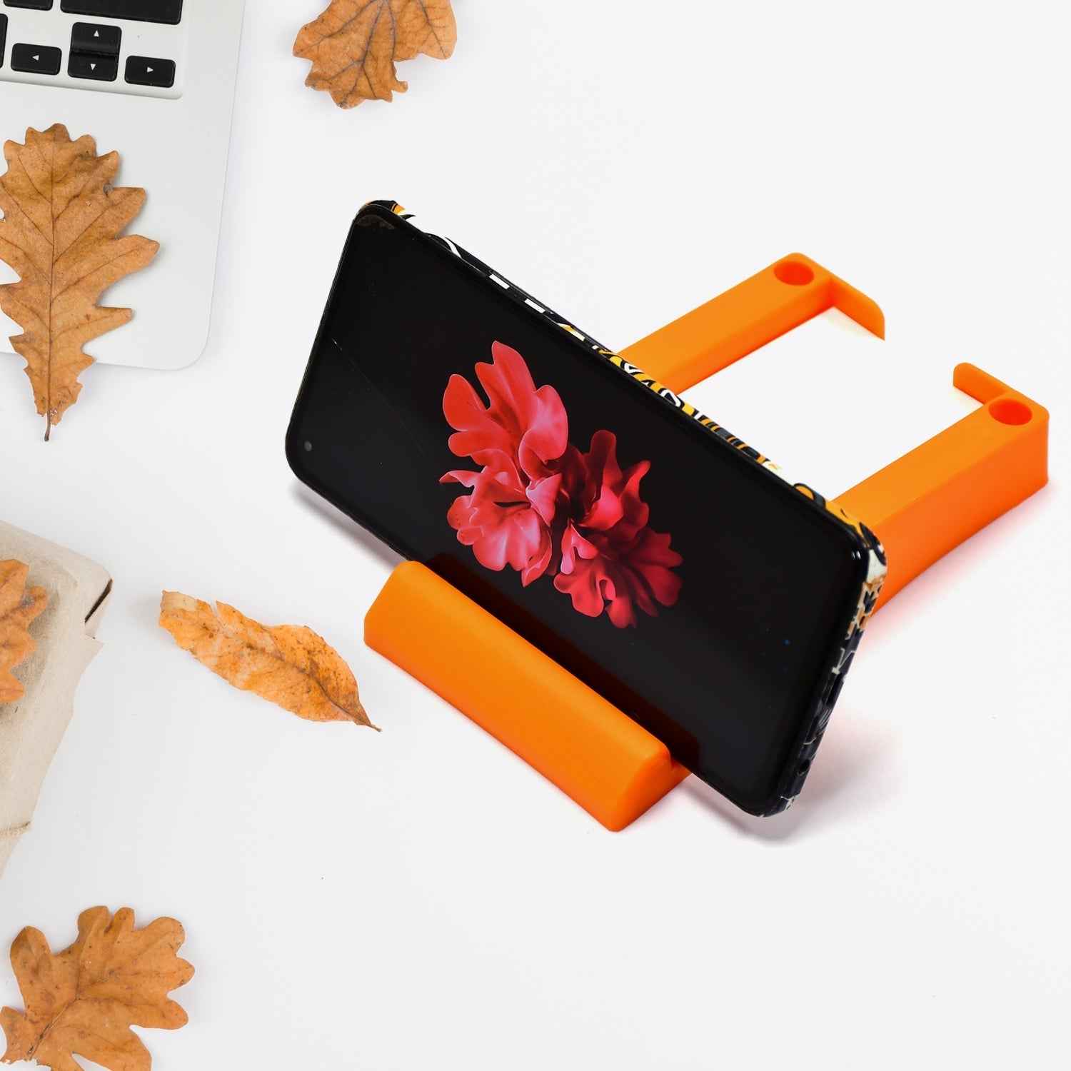 Plastic Business Card & Mobile Holder Ð Space-Saving Desk Organizer