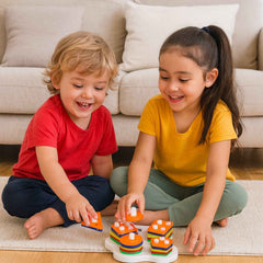 Geometric Stacking Sorter Toy – Toddler Shape Learning & Skills