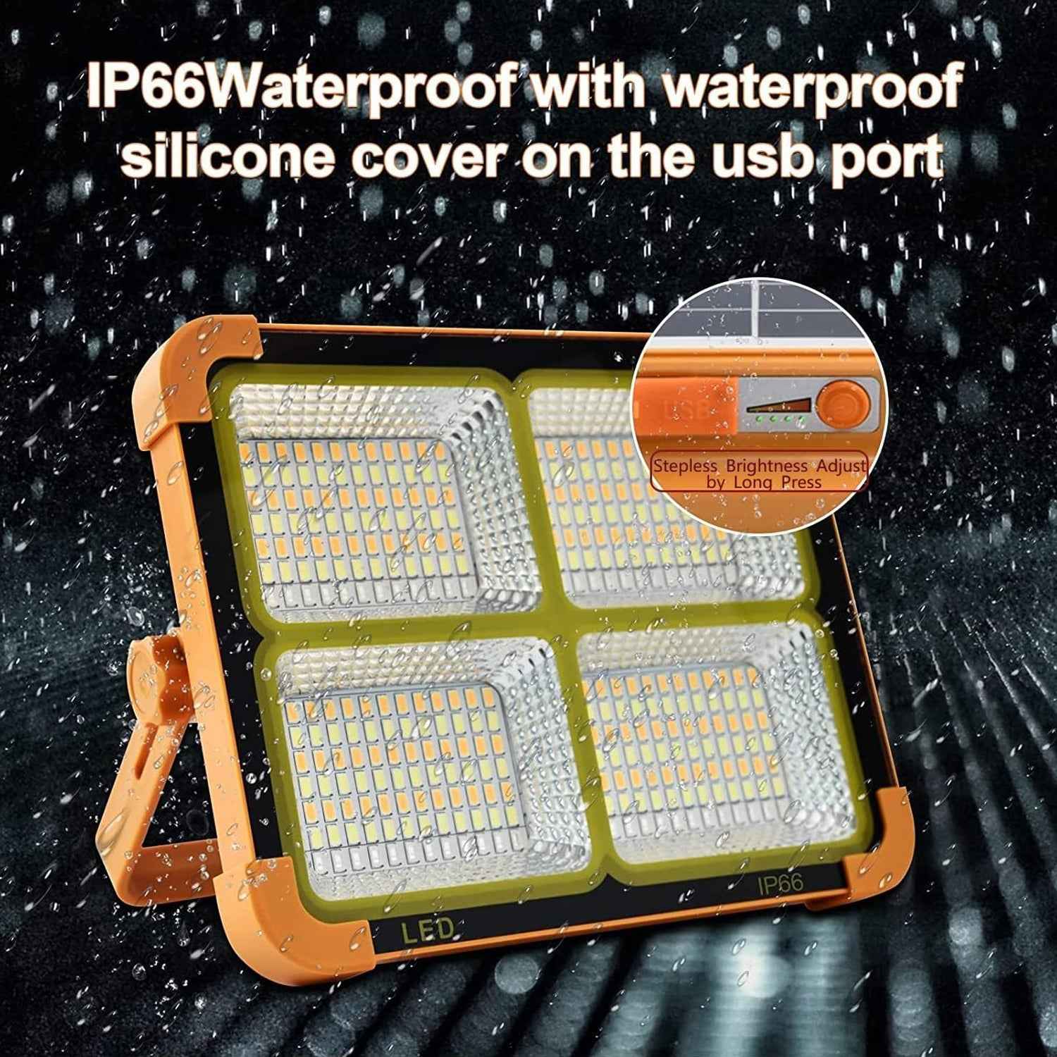 Solar LED Flood Light – High Brightness & Portable Power Bank