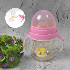 Baby Feeding Bottle – 240ml with Handles & Straw | Feedora