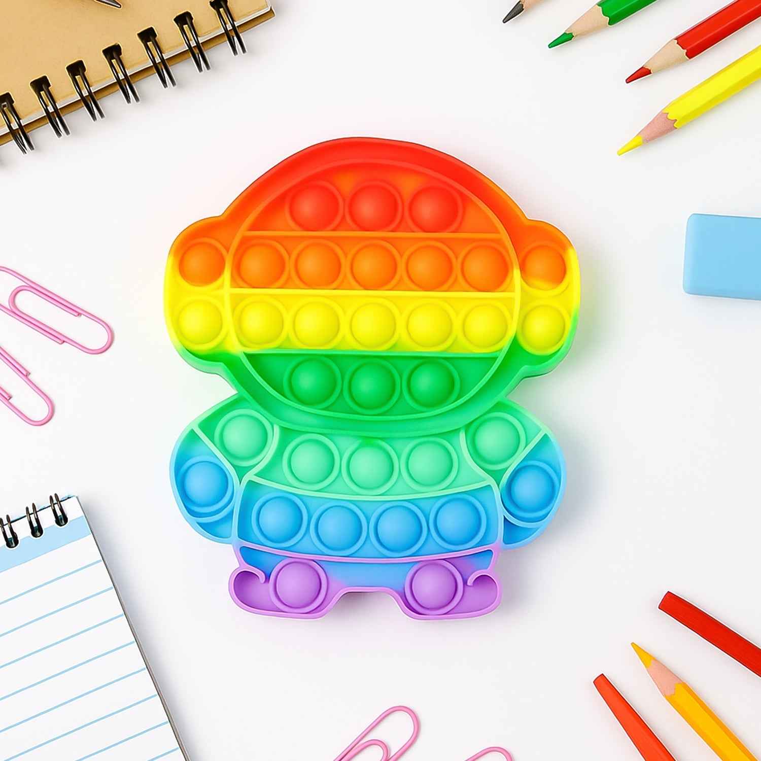 Silicone Pop It Fidget Toy – Stress Relief & Sensory Game