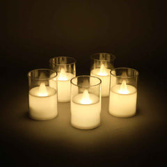 LED Votive Candles – Flameless, Safe & Smokeless Set of 6
