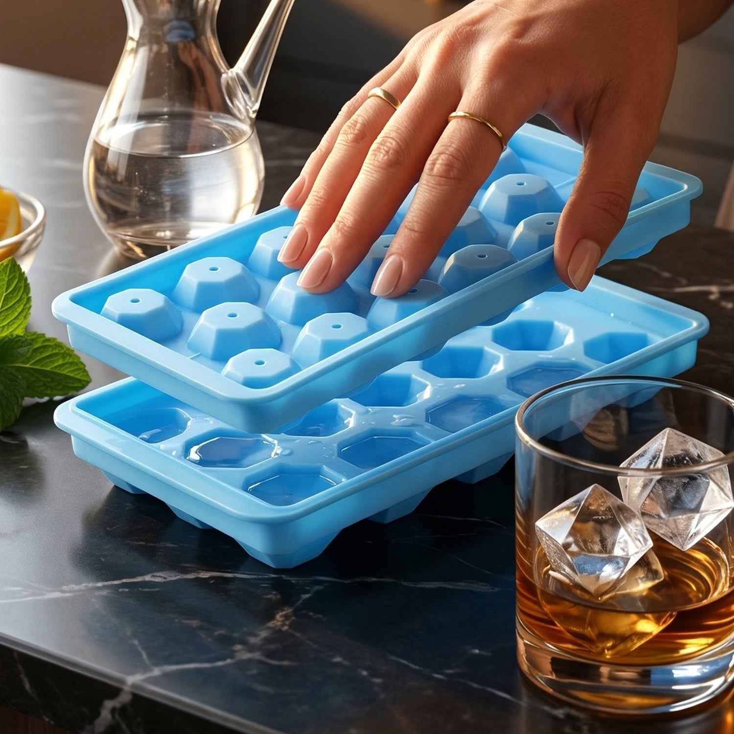 Multipurpose Ice Cube Tray – Flexible Mold for Drinks & Snacks