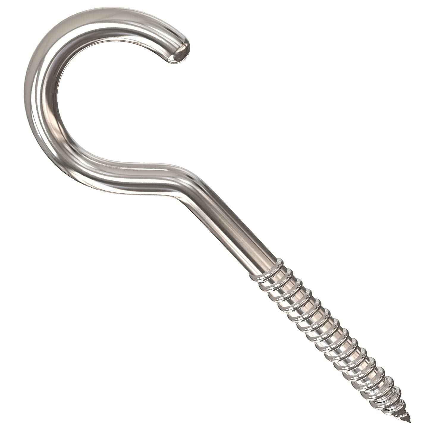 Stainless Steel Eye Hooks – Heavy Duty 7-Piece Screw Set