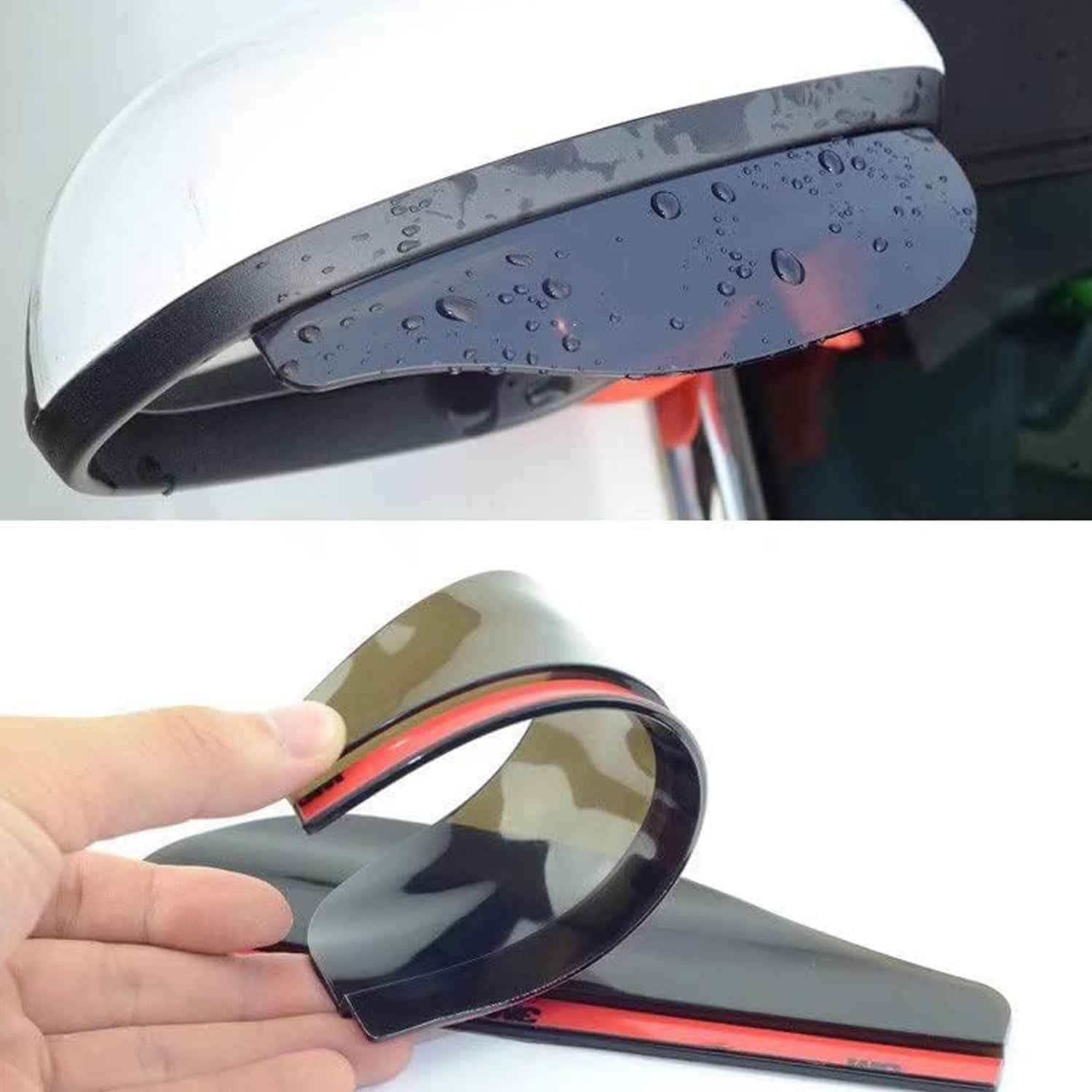 Car Rearview Mirror Rain Protector – Anti-Glare, All-Weather | Velvet Wheels