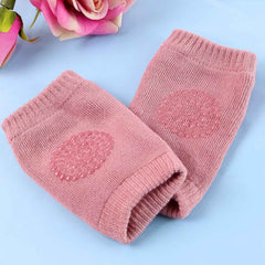 Toddler Knee Protectors – Pink Wool Knit Leg Warmers