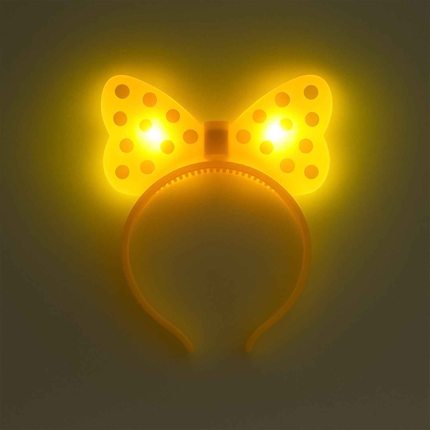 LED Glowing Bow Hairband – Fun Light-Up Accessory for Kids
