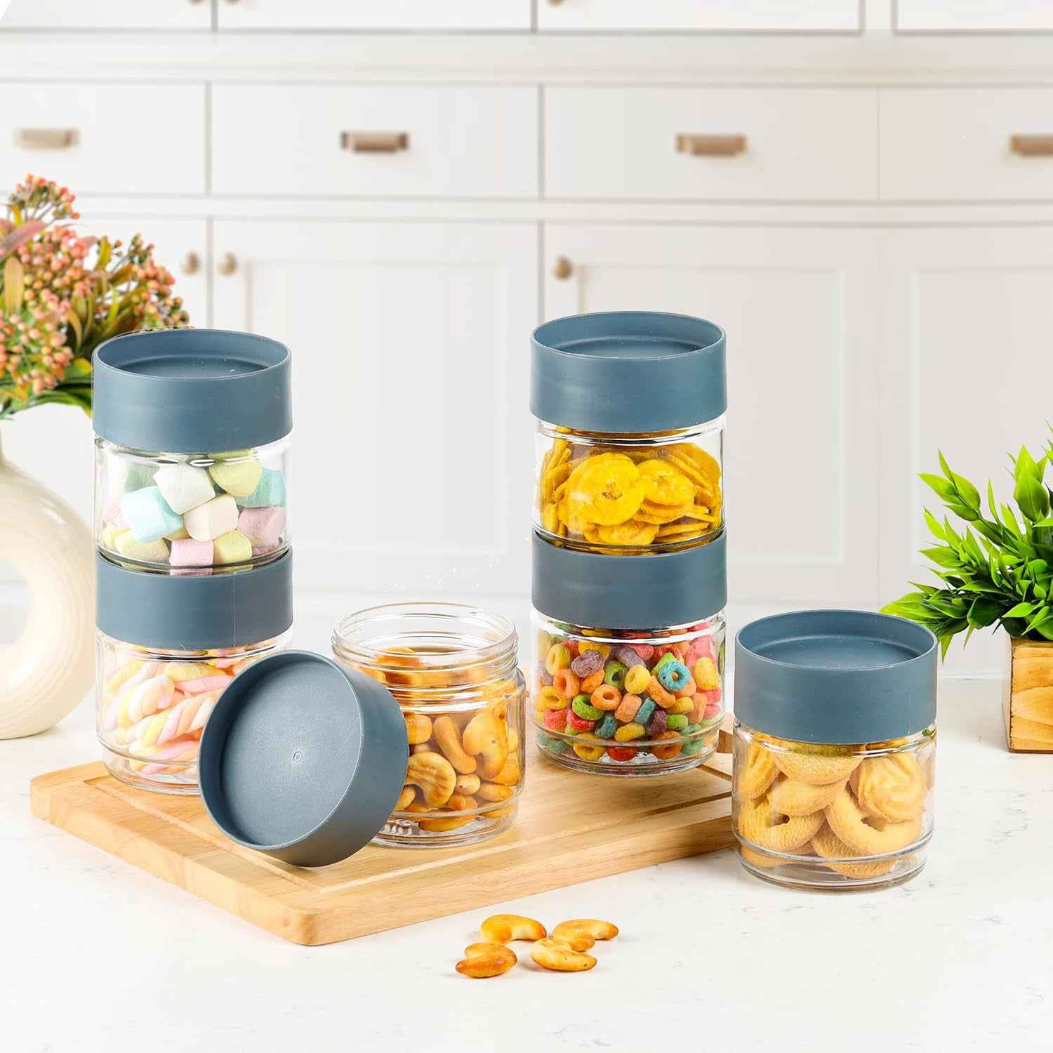 Airtight Kitchen Storage Jar – Secure 500 ML Transparent Container