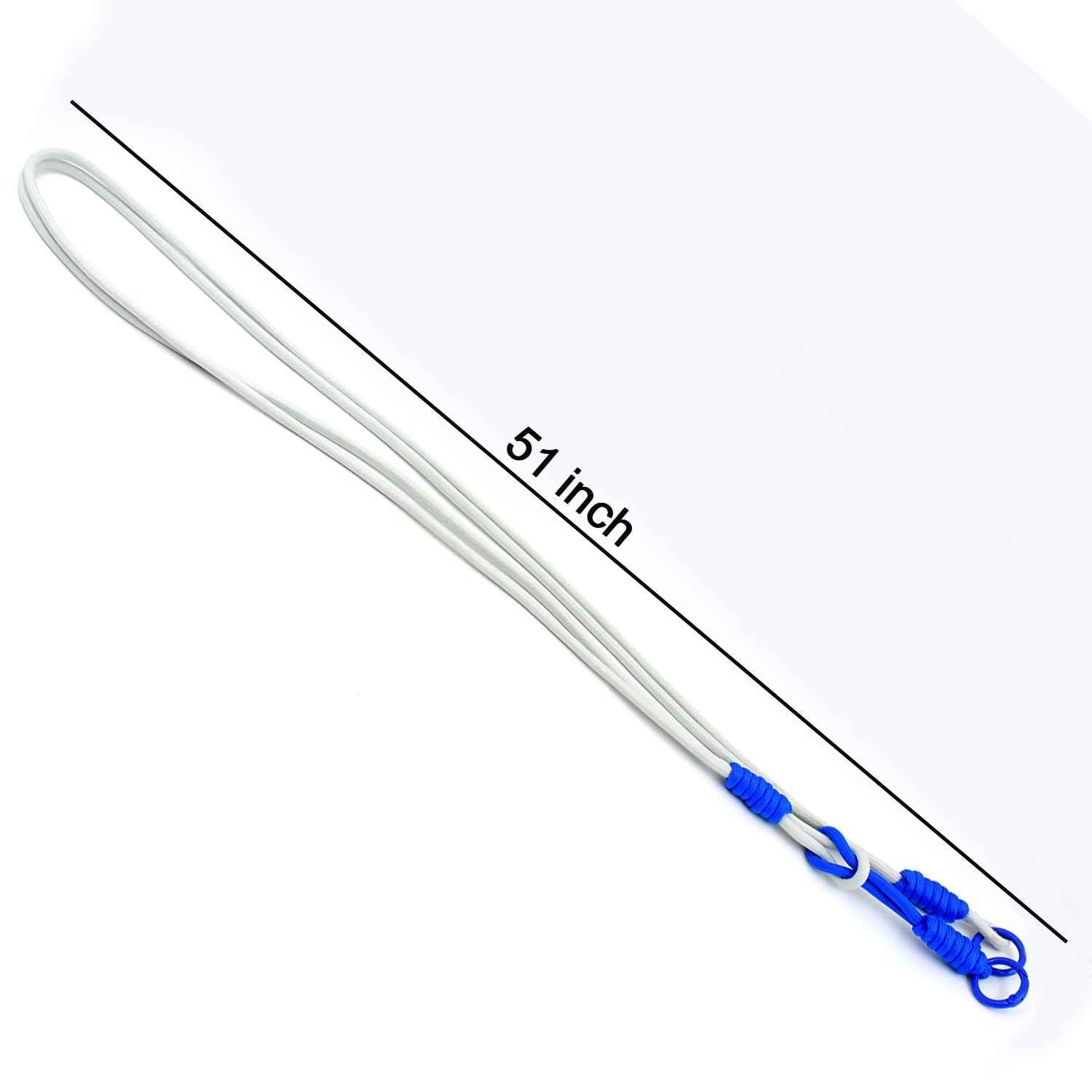 Close-up of the comfortable, skin-friendly nylon strap of the Universal Phone Lanyard in multicolor.