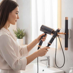 Wall Mount Hair Dryer Holder Ð Space-Saving & Heat Resistant