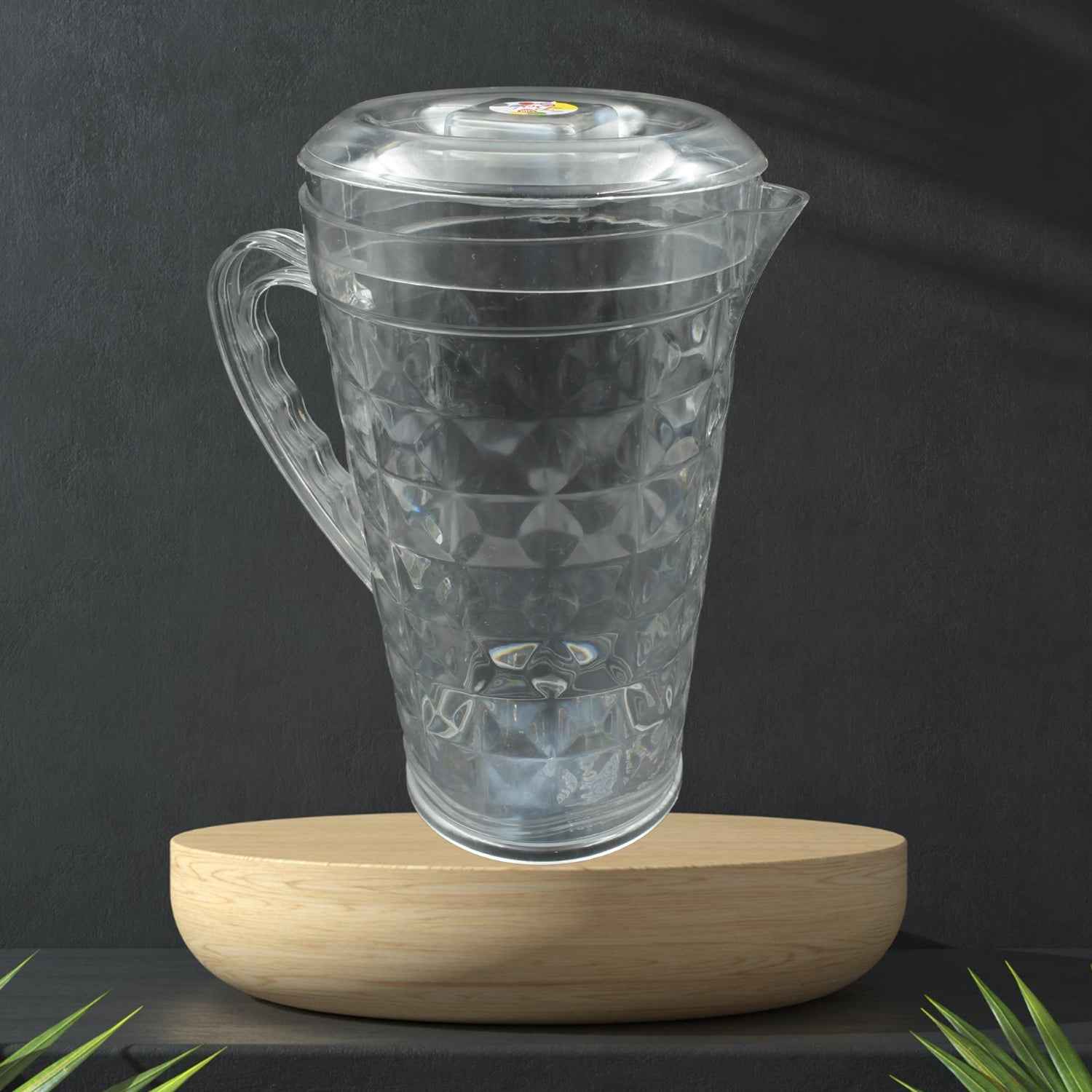Mocktail PET Plastic Jug – Diamond Cut Design, BPA-Free | ChillPour