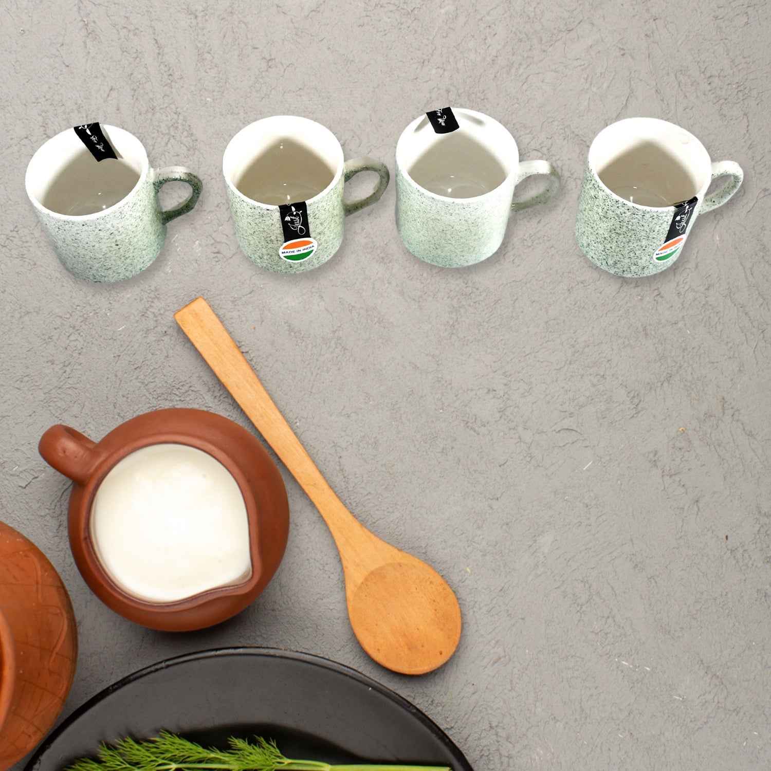 Ceramic Snack & Tea Set – 6-Piece Serving | Serve Stellar